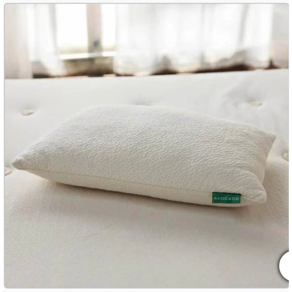 Avocado Green Pillow Organic Bed Pillow Oeko-Tex Cert. Sz Queen